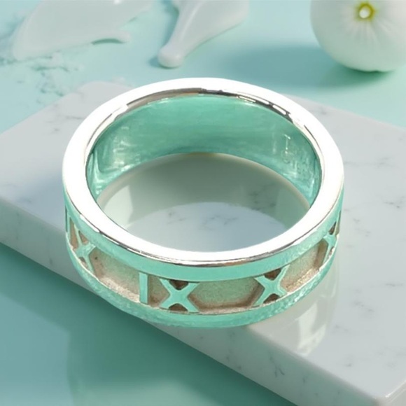 TIFFANY&CO. RING ATLAS SILVER925 - Picture 4 of 8